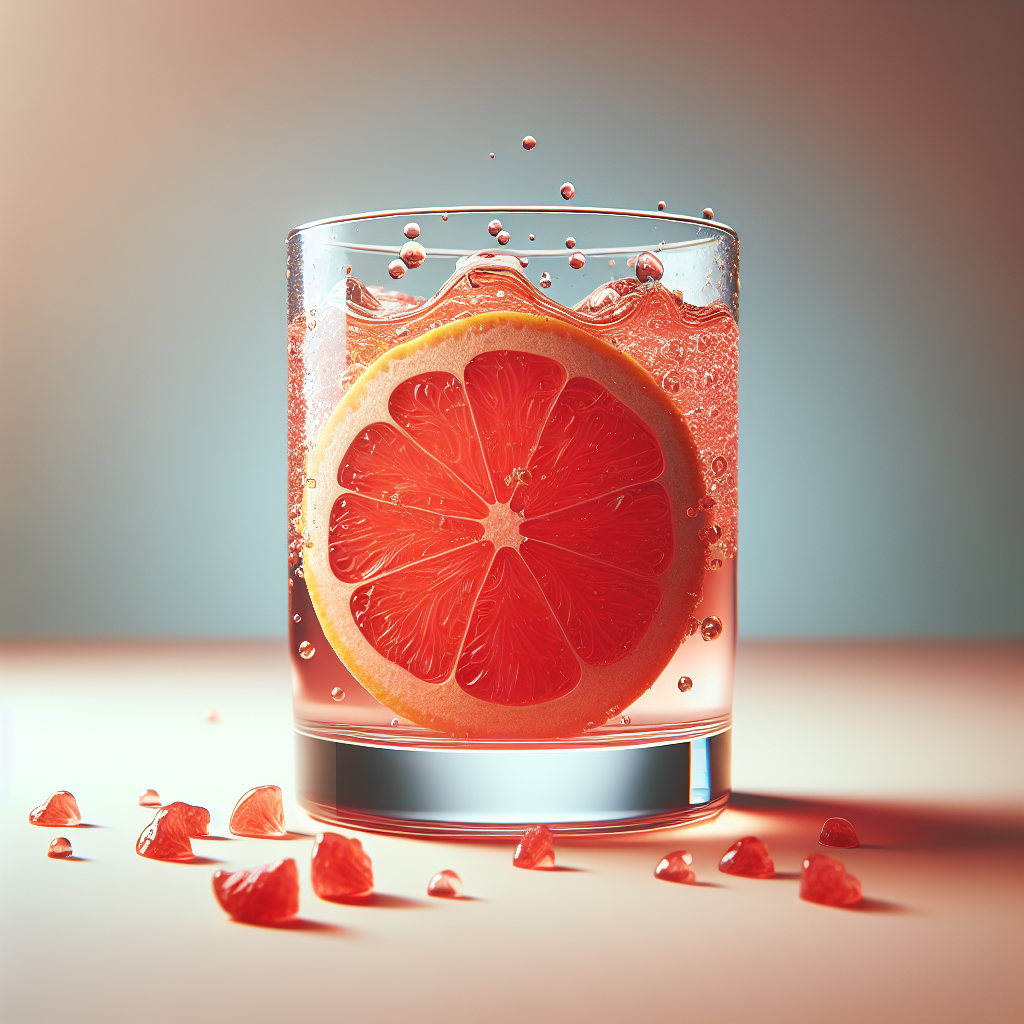 Ein Glas Grapefruitkernextrakt