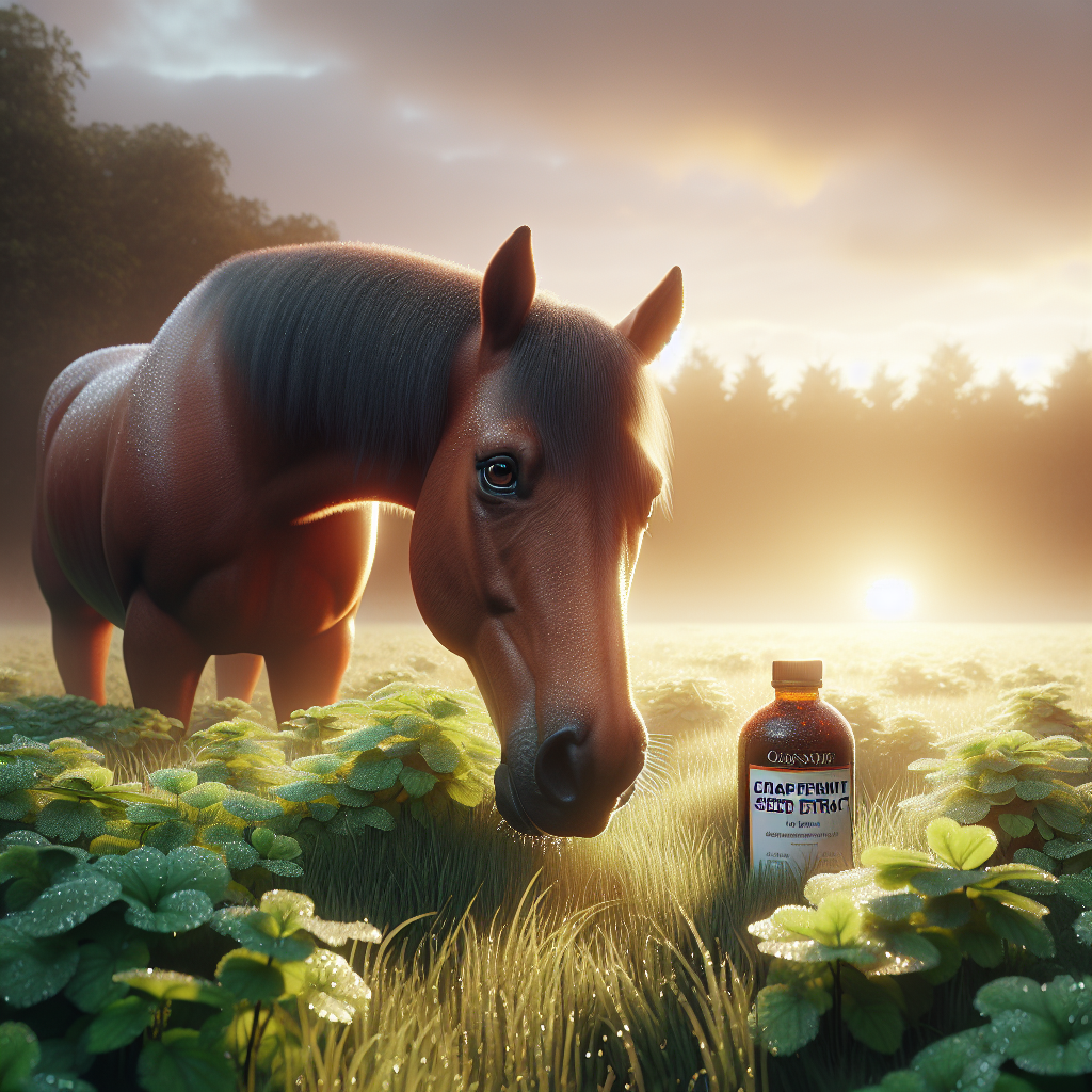 Pferd mit Grapefruitkernextrakt