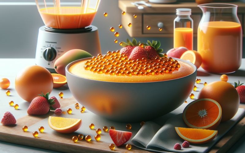 Rezept für eine liposomale Vitamin C-reiche Smoothie-Bowl