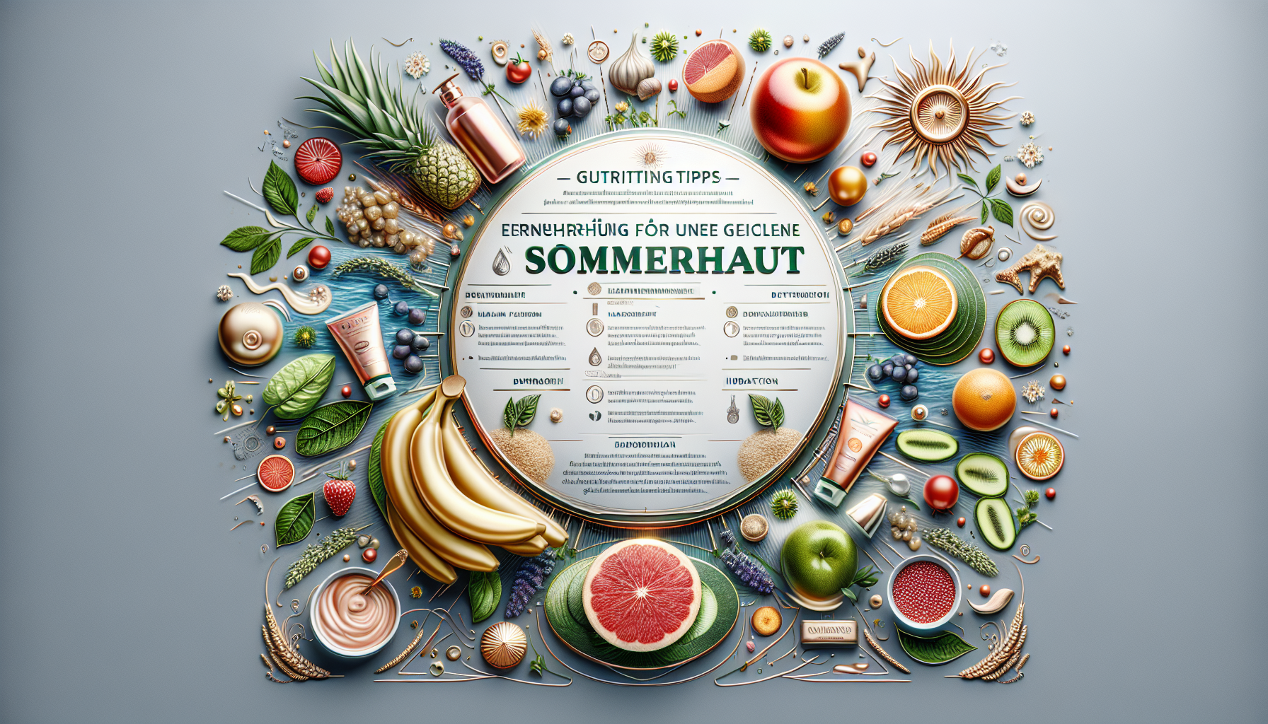 Ernährungstipps für eine gesunde Sommerhaut