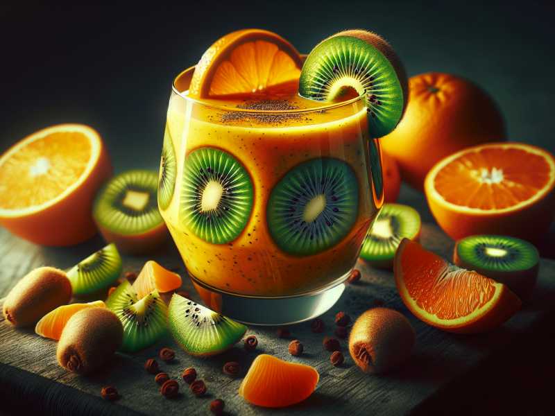 Orangen-Kiwi-Smoothie