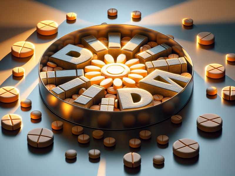 Behandlung eines Vitamin D Mangels mit Vitamin D Tabletten