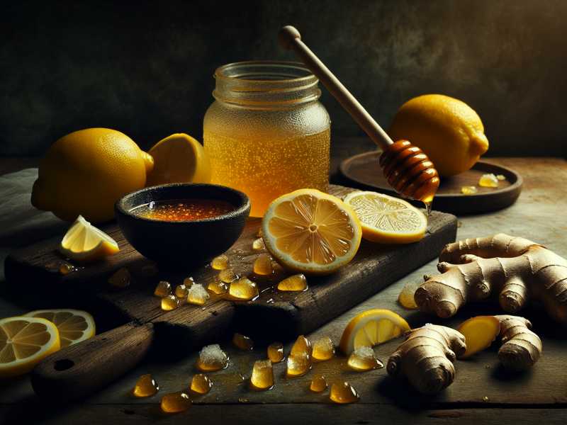Rezept für heiße Zitrone mit Ingwer und Honig