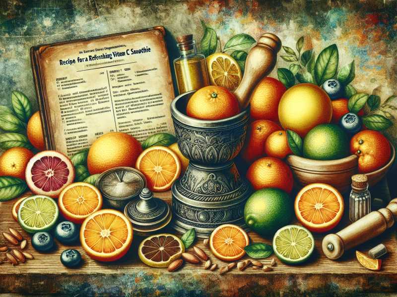 Rezept für einen erfrischenden Vitamin-C-Smoothie: