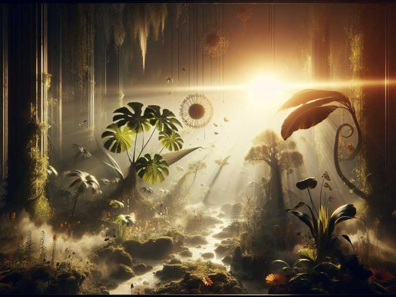 Der Prozess der Synthese durch Sonnenlicht