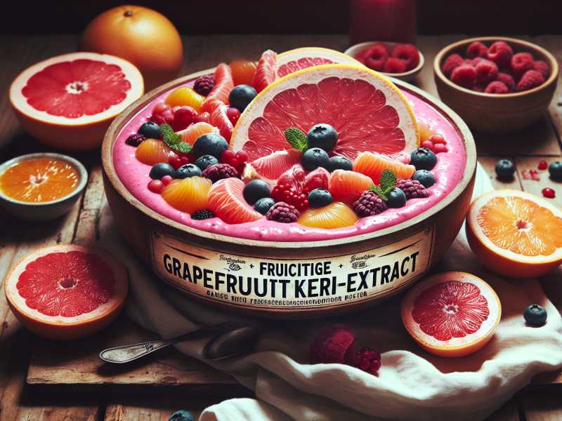 Fruchtige Grapefruitkern-Extrakt Smoothie Bowl