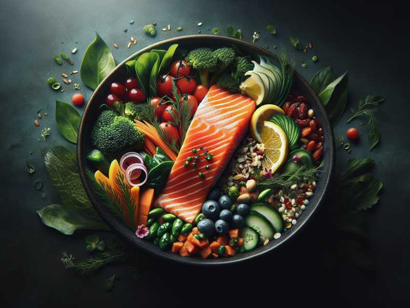 Leckere Lachs-Bowl für einen Vitamin D Kick
