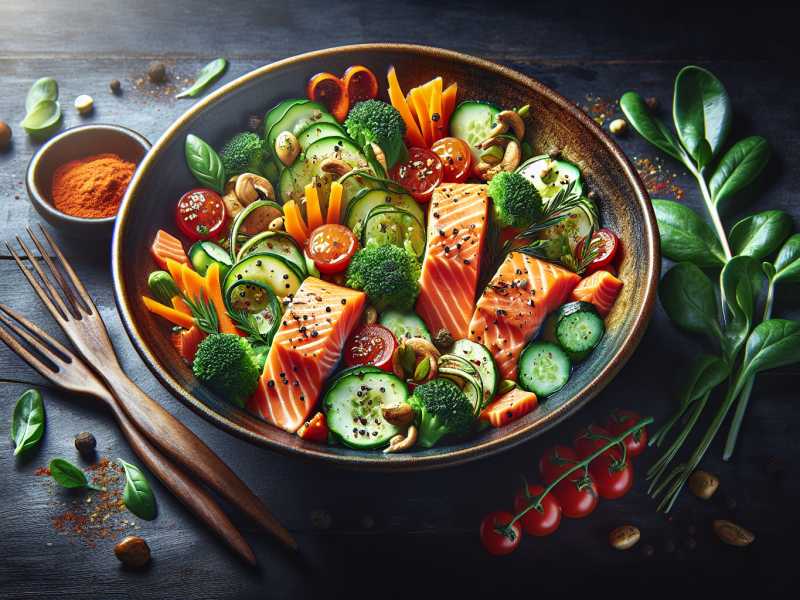 Leckere Lachs-Bowl für mehr Vitamin D