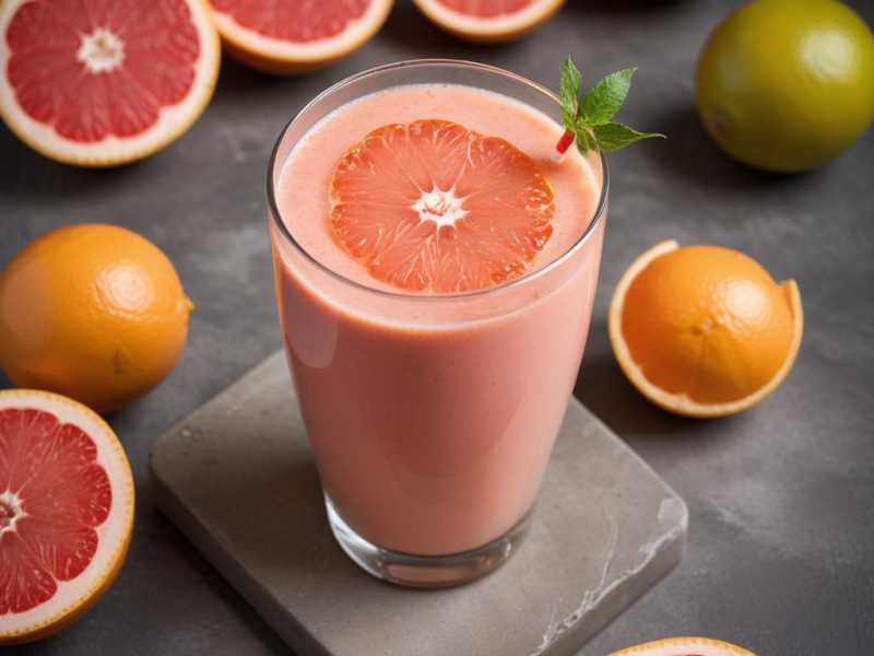 Erfrischender Grapefruit-Smoothie mit Grapefruitkernextrakt