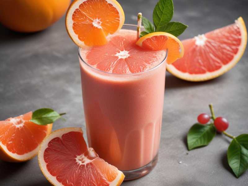 Fruchtiger Grapefruit-Smoothie mit Grapefruitkernextrakt