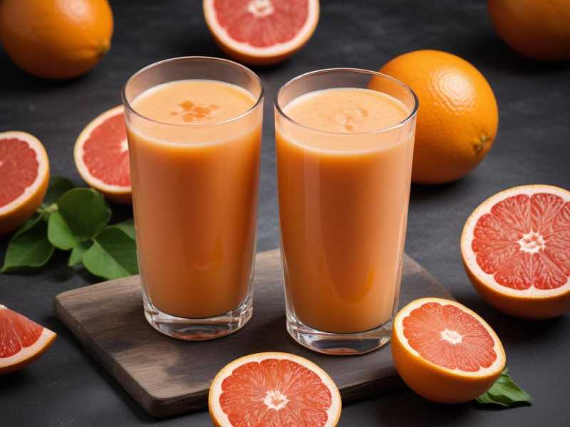 Erfrischender Grapefruitextrakt-Smoothie