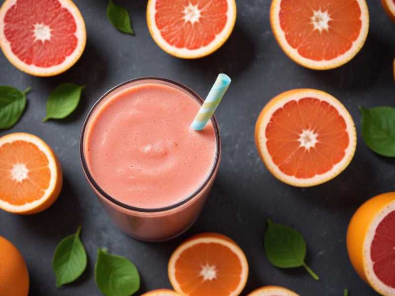 Frischer Detox-Smoothie mit Grapefruitkernextrakt