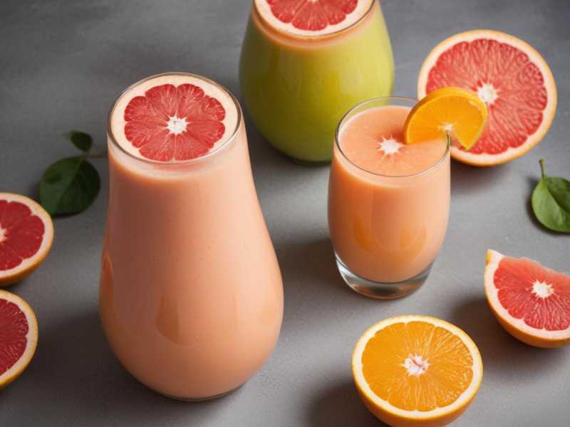 Rezept für einen erfrischenden Grapefruitkernextrakt-Smoothie