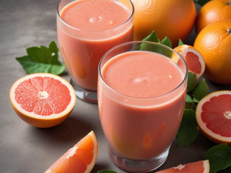 Erfrischender Grapefruitkern- smoothie mit Sanitas Grapefruitkernextrakt