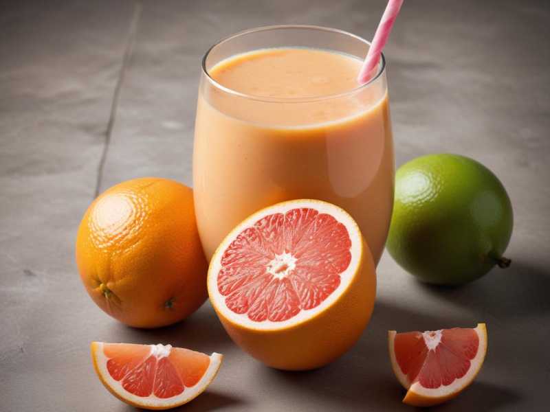 Erfrischender Grapefruitkernextrakt-Smoothie