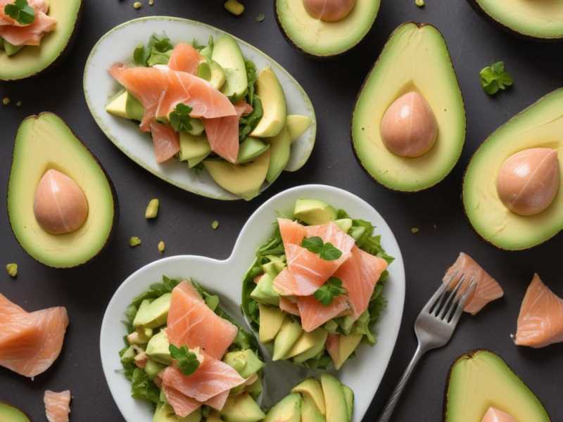 Leckere D3K2-Mahlzeit: Avocado-Salat mit Lachs und Walnüssen